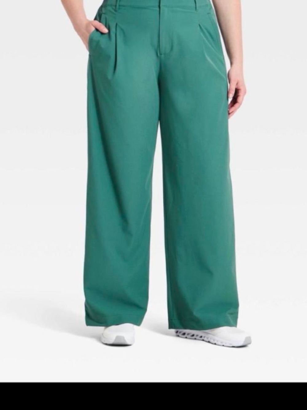 Women's High-Rise Golf Trousers - All In Motion Forest Green L